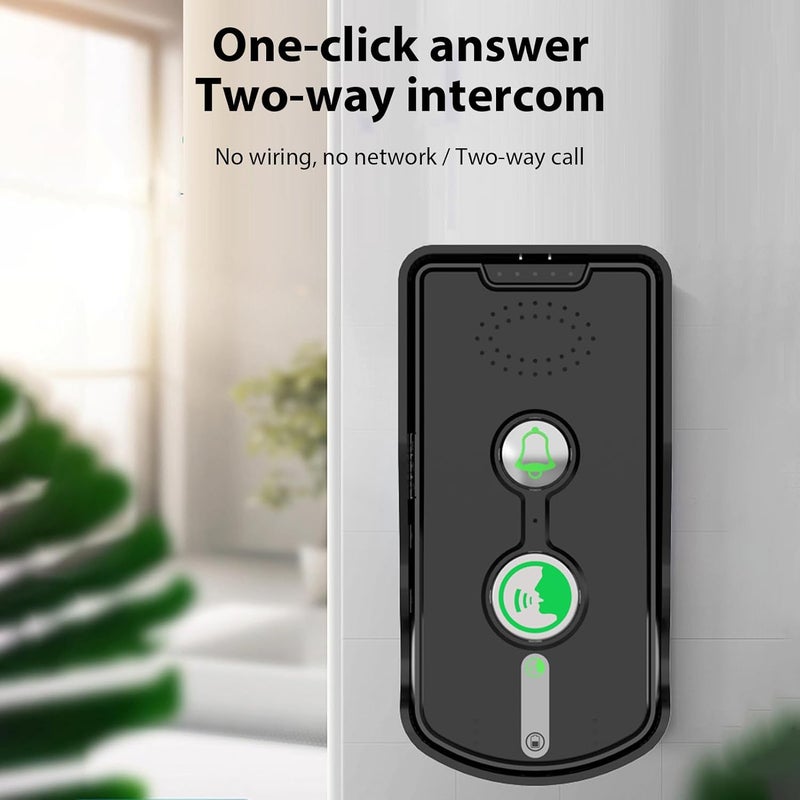 Swokely Rechargeable Wireless Intercom Unit, 2-Way Talking, 500 Meter Talking Distance, Power Saving, IP54 Water Resistance Rating, 2 Pcs, Suitable for Home, Office (Black) - Image 2